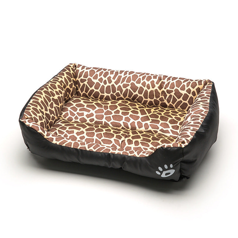 leopard print pet nest